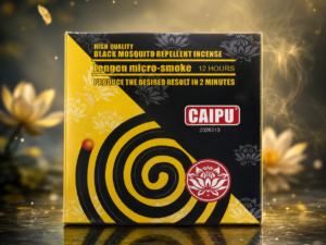 CAIPU 12-Hour Black Mosquito Repellent Incense (Lotus Edition)