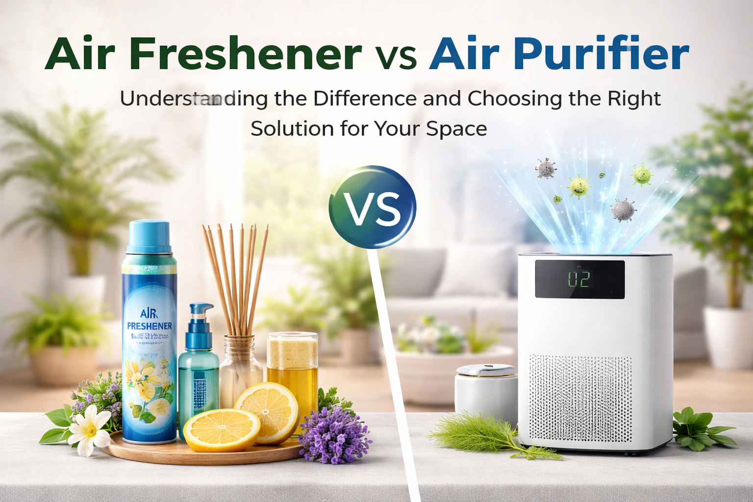 Air Freshener vs Air Purifier: Understanding the Difference and Choosing the Right Solution for Your Space