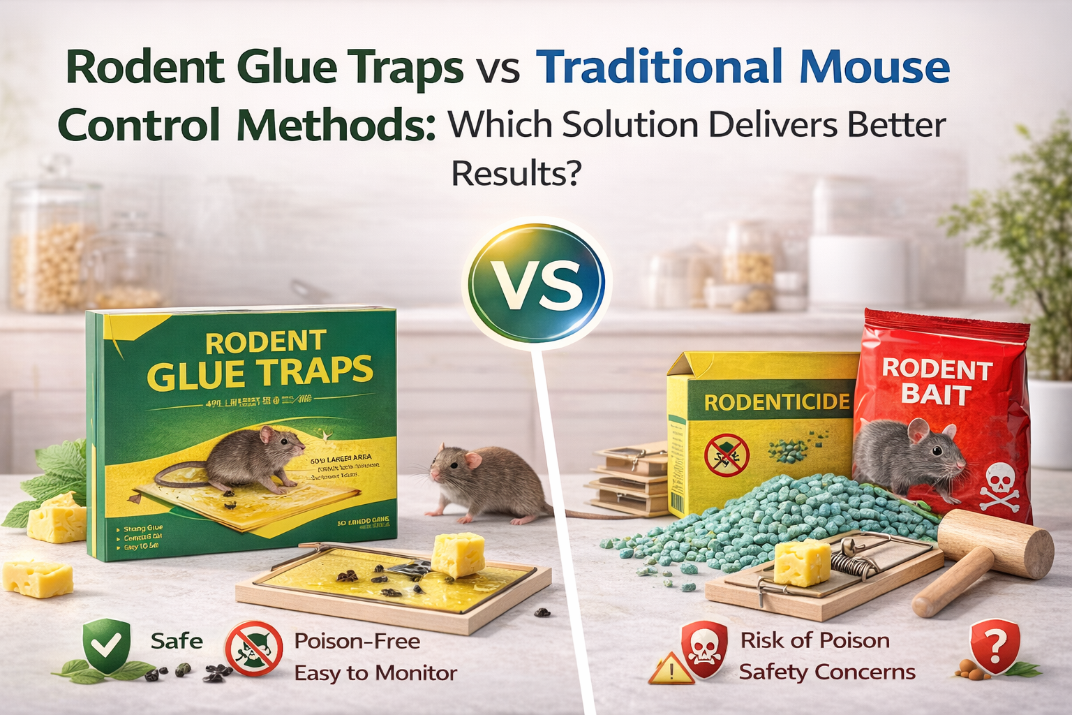 Rodent Glue Traps vs Traditional Mouse Control Methods: Which Solution Delivers Better Results?