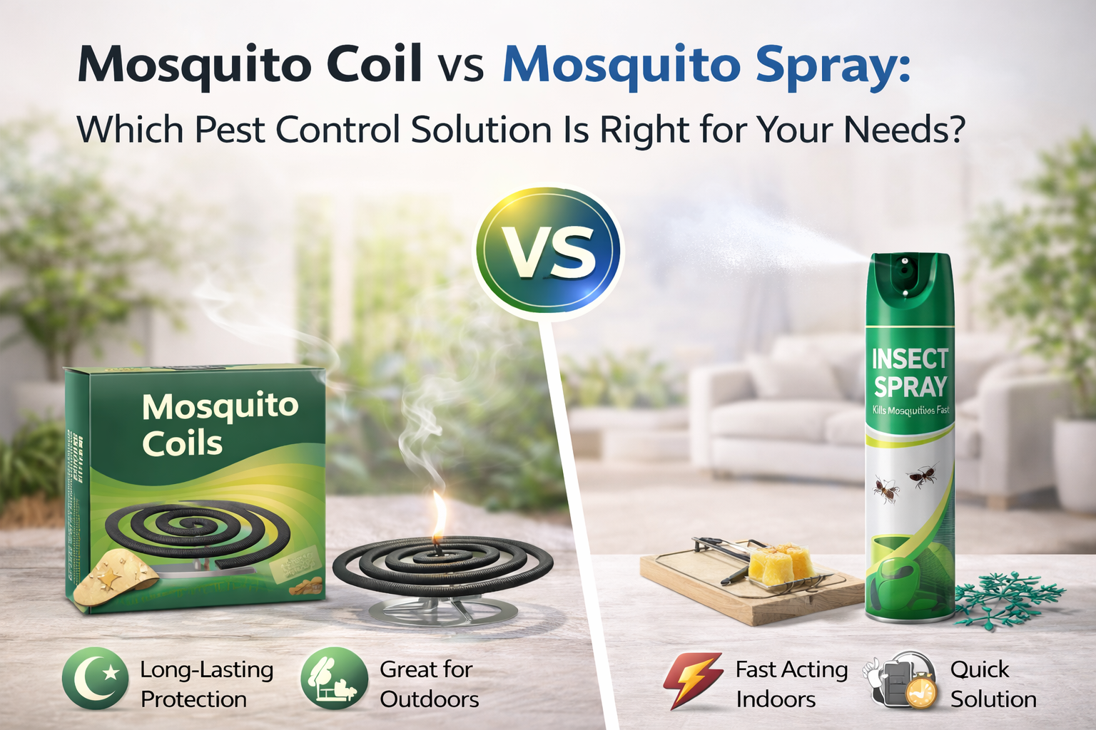 Mosquito Coil vs Mosquito Spray: Which Pest Control Solution Is Right for Your Needs?