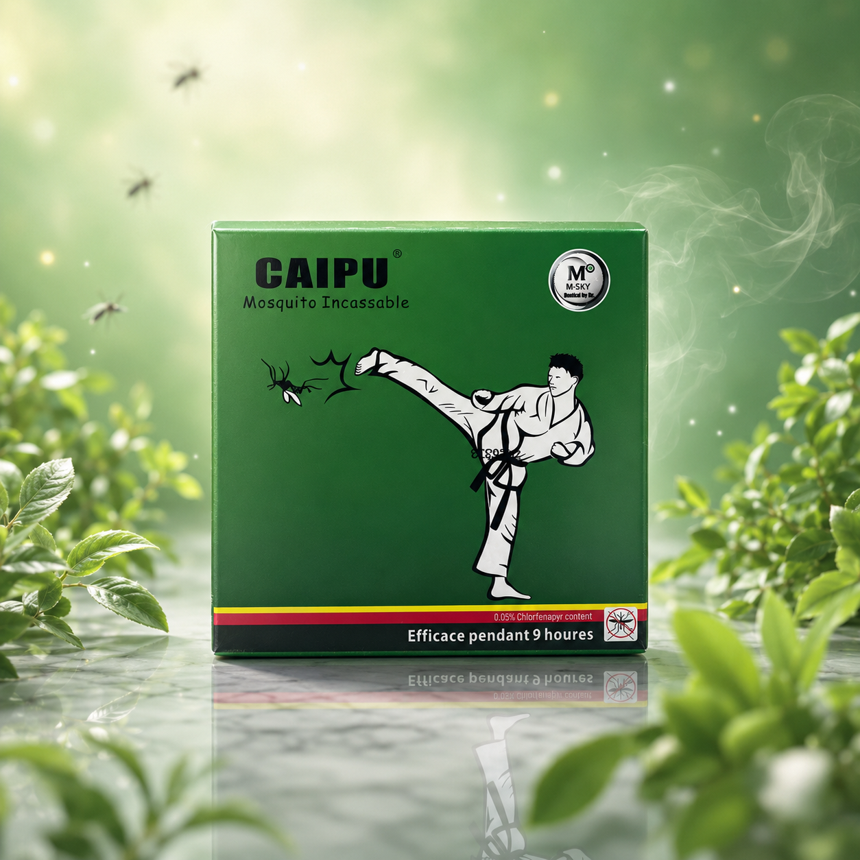 CAIPU Kung Fu Martial Arts Mosquito Incense (9-Hour Protection)