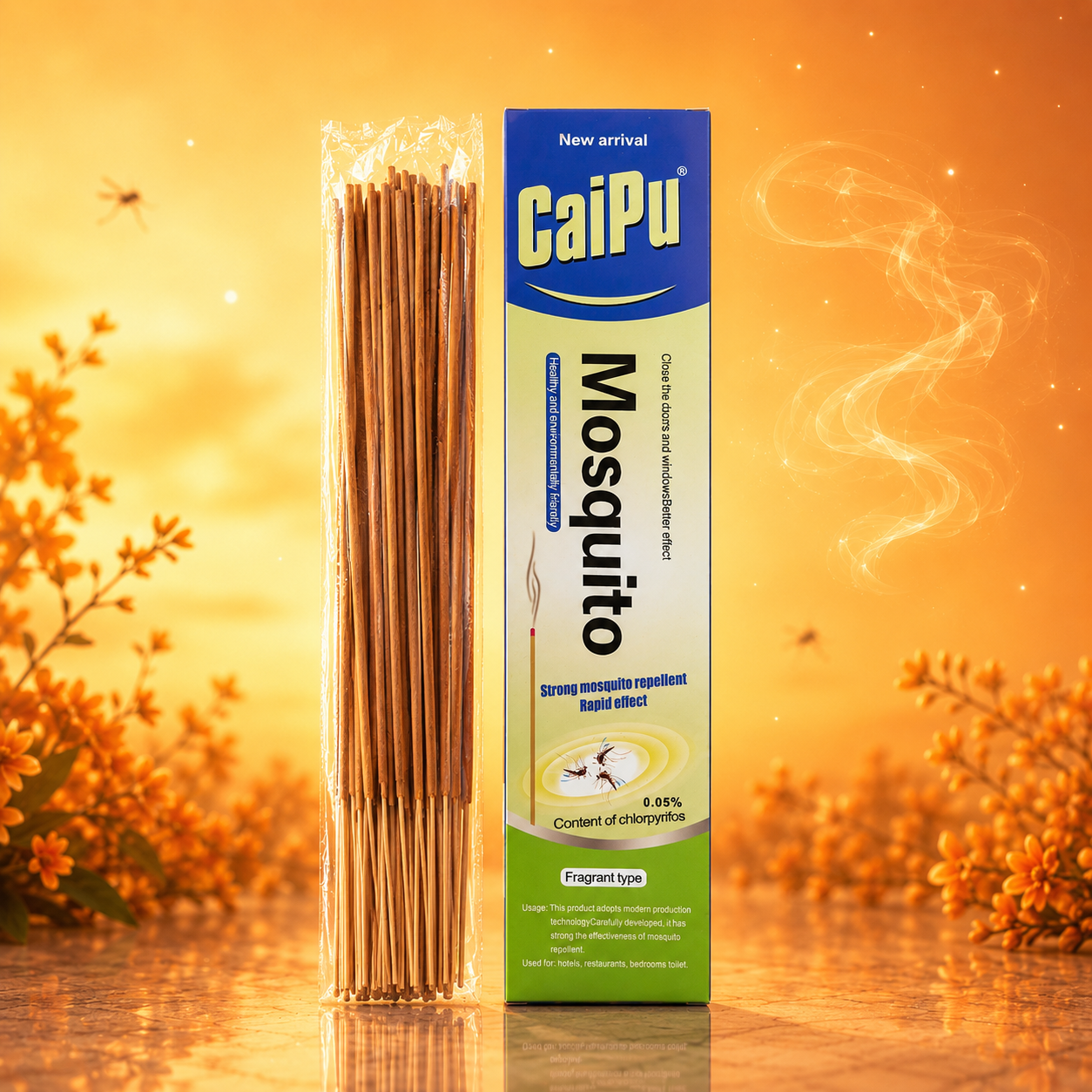 CaiPu New Arrival Blue & White Mild Mosquito Incense Sticks
