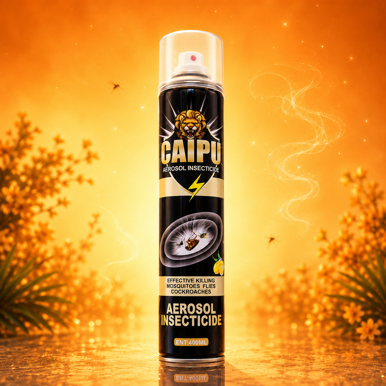 CAIPU Lemon Scent Aerosol Insecticide - 400ml